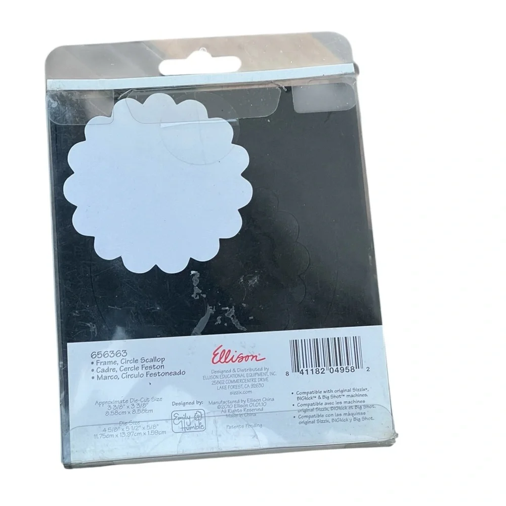 Sizzix Originals Die 656363 Large Circle Scallop New‎ in Package - Picture 4 of 4